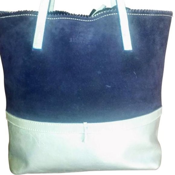 Les-Copains-Jeans-Sonia-Rykiel-suede-tote - Picture 1 of 11